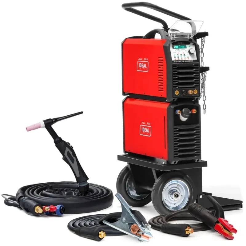IDEAL Expert TIG 220 AC/DC W mit Wasserkühler und Zubehör – komplettes Set