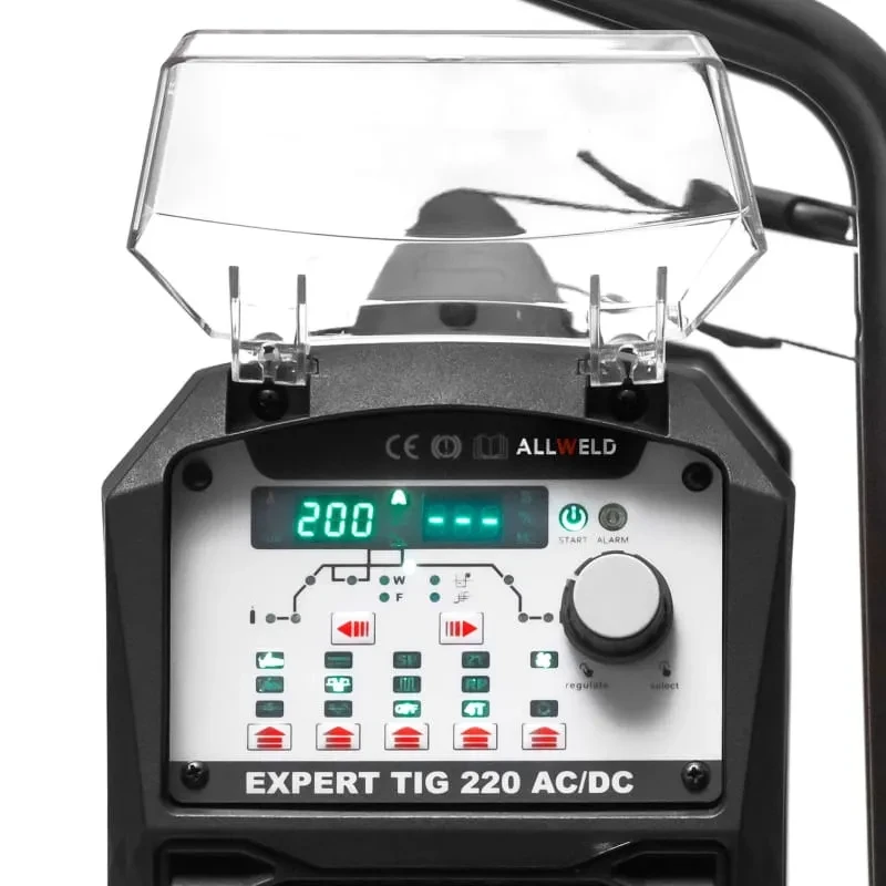 Frontansicht des IDEAL Expert TIG 220 AC/DC W mit Bedienpanel
