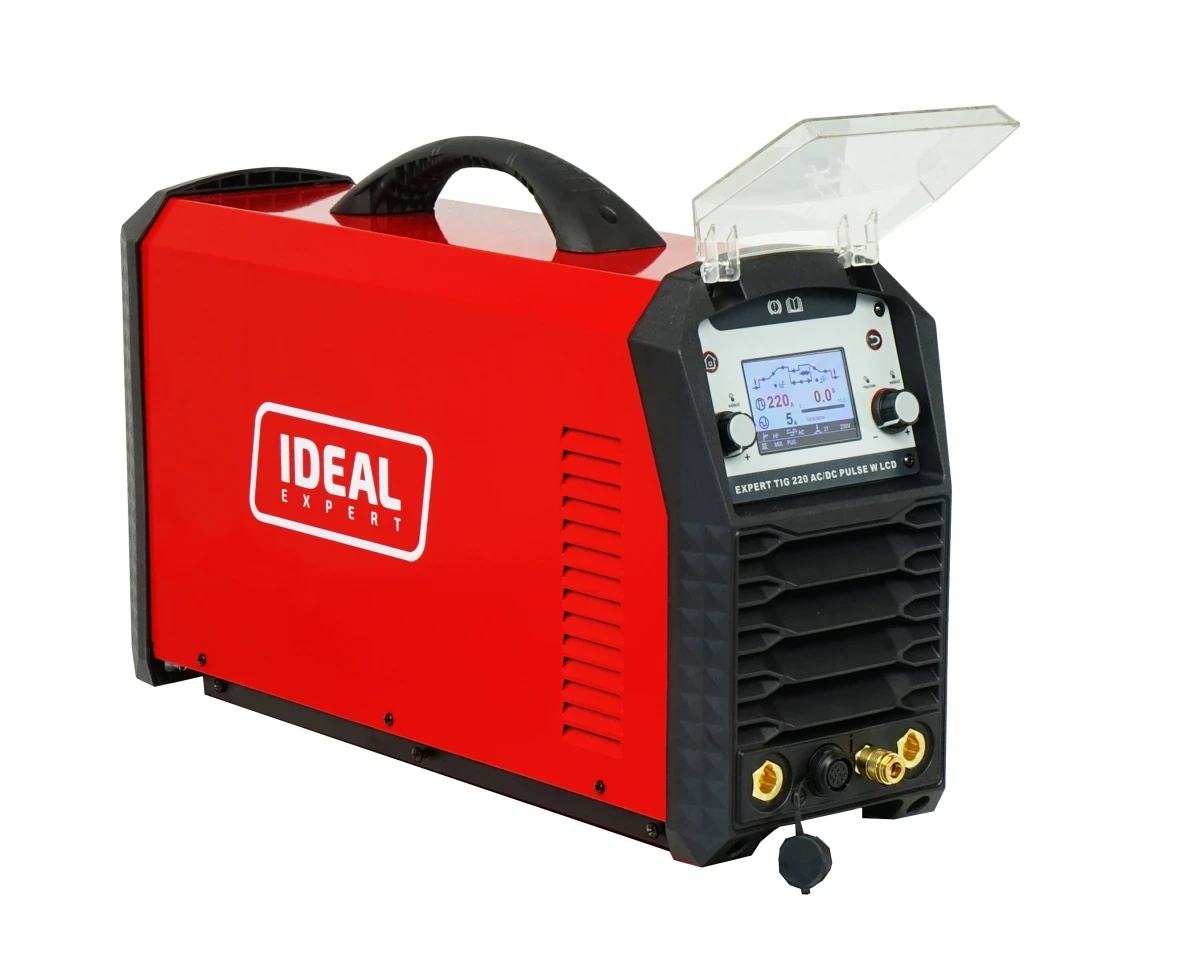 IDEAL Expert TIG 220 AC/DC Pulse W LCD – Seitenansicht und Rückseite