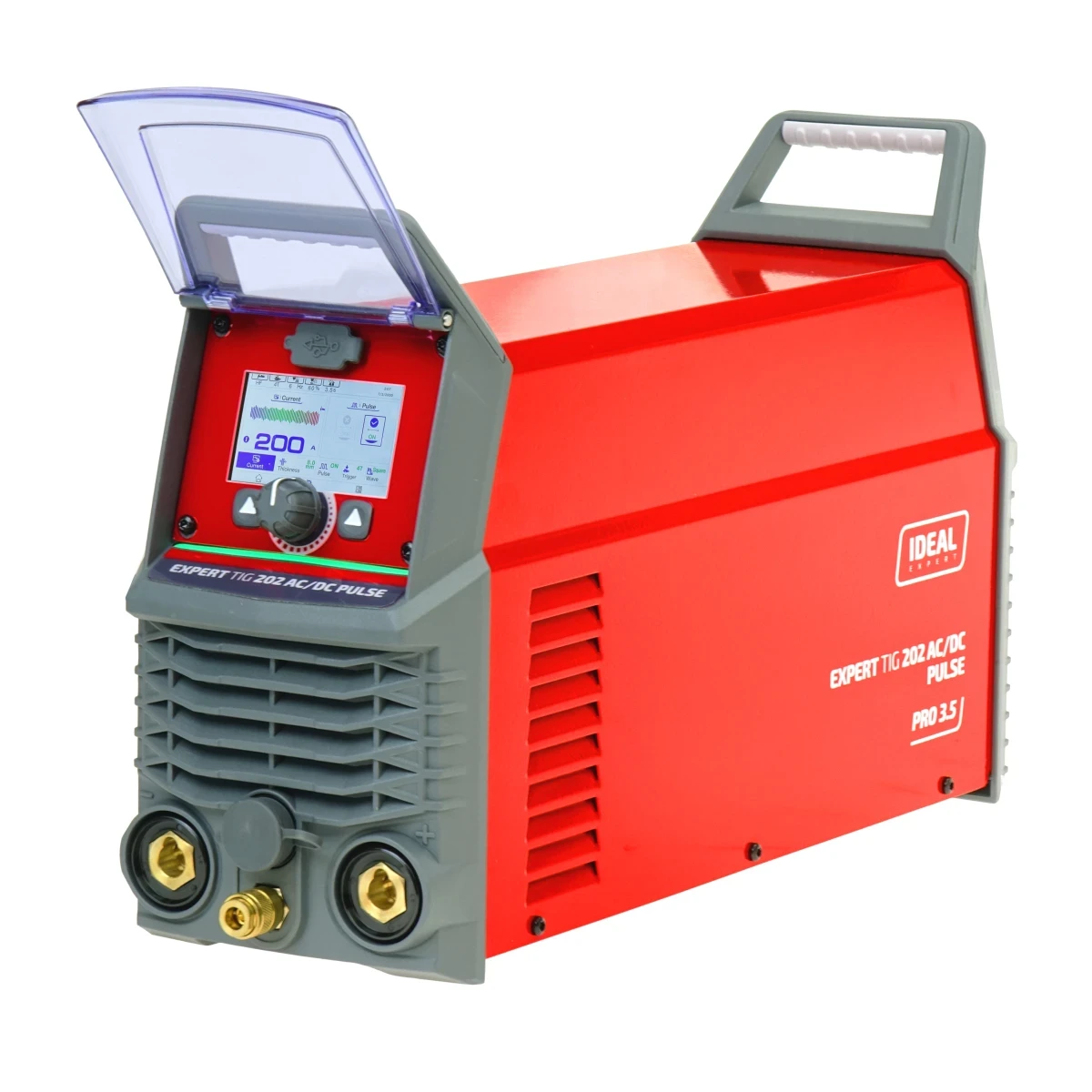 IDEAL Expert TIG 202 AC/DC Pulse Pro 3.5 LCD – Seitenansicht mit Lüftung