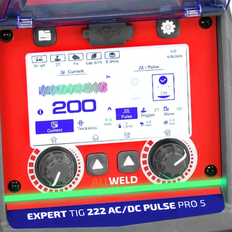 Ideal Expert WIG 222 AC/DC PFC PULSE Pro5 - Bedienfeld
