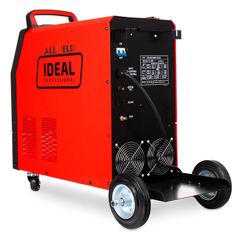 Ideal TECNOMIG 255 4x4 PRO MMA DIGITAL - Rückseite des Geräts
