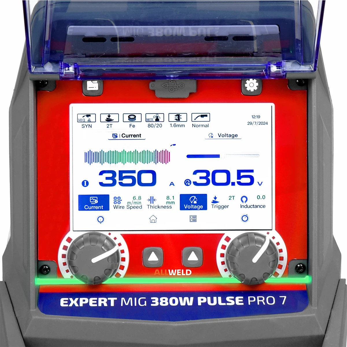 Ideal EXPERT MIG 380W PULSE Pro7 LCD - Bedienfield