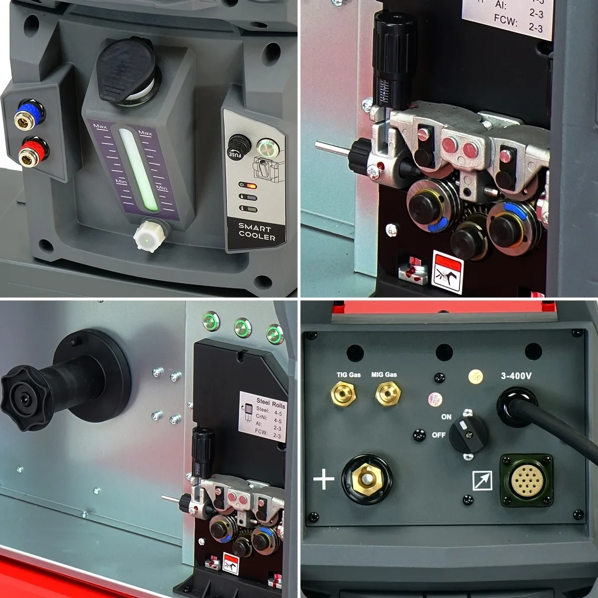Ideal EXPERT MIG 380W PULSE Pro7 LCD - Collage