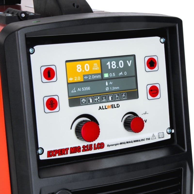 Ideal EXPERT MIG 215 LCD SYNERGIA - Bedienfield