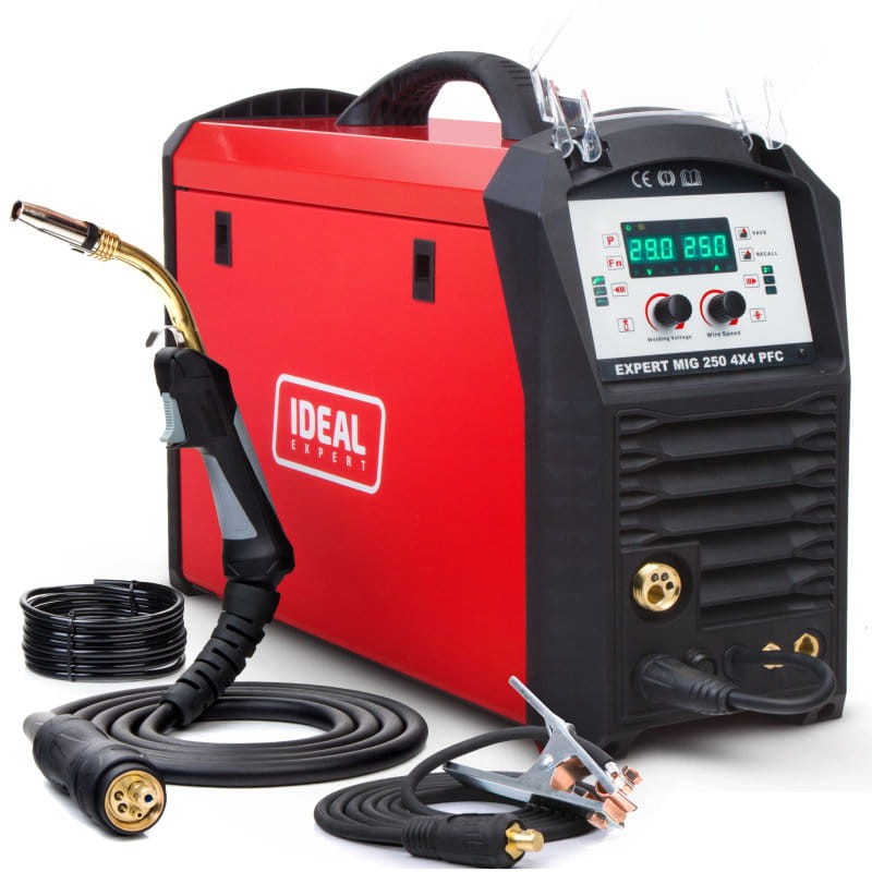 Ideal EXPERT MIG 250 PFC SYNERGIC Multiprozess-Schweißgerät - Hersteller-Set