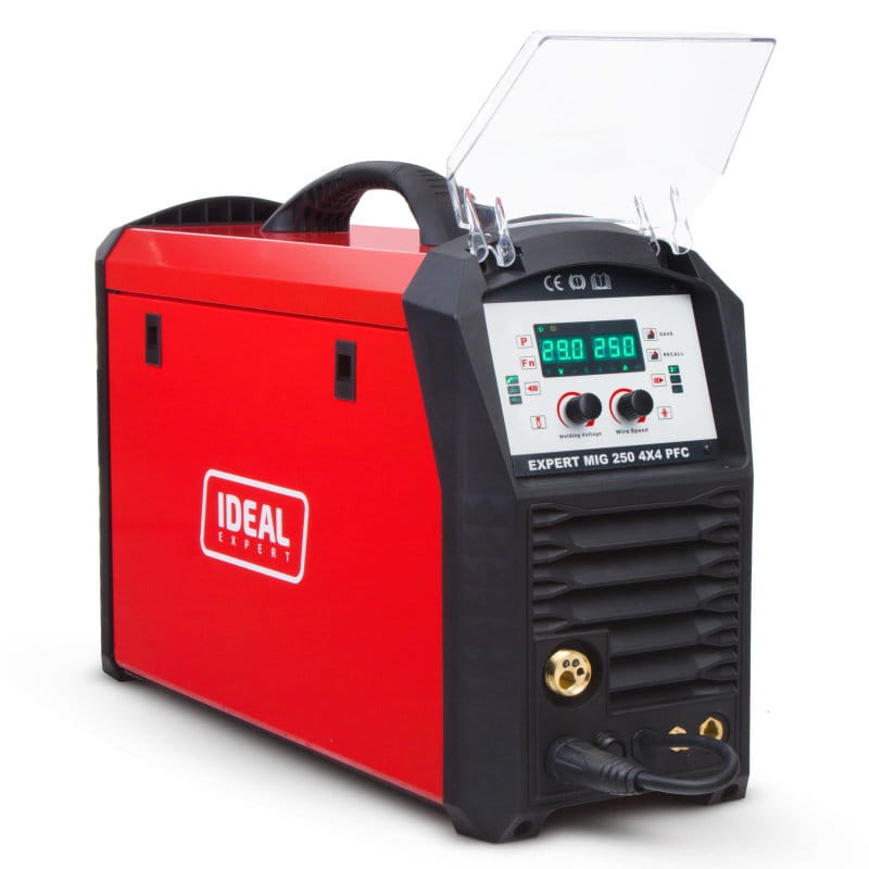 Ideal EXPERT MIG 250 PFC SYNERGIC Multiprozess-Schweißgerät - Frontblende