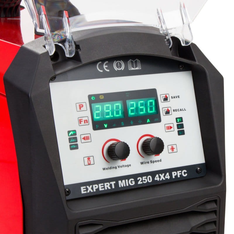 Ideal EXPERT MIG 250 PFC SYNERGIC Multiprozess-Schweißgerät - Bedienfield