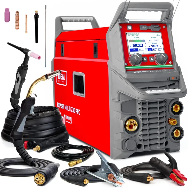 Ideal EXPERT MULTI 230 PFC Pro5 4in1 Multiprozess-Schweissgeraet - Hersteller-Set