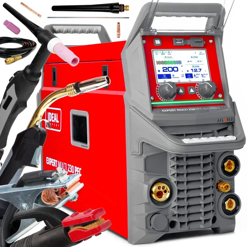Ideal EXPERT MULTI 230 PFC Pro5 4in1 Multiprozess-Schweissgeraet - Hersteller-Set