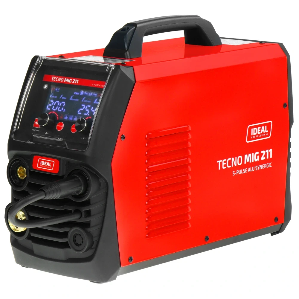 Ideal TECNO MIG 211 S-PULSE ALU SYNERGIC Multiprozess-Schweissgeraet - Drahtvorschub