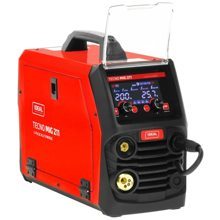 Ideal TECNO MIG 211 S-PULSE ALU SYNERGIC Multiprozess-Schweissgeraet - Frontblende