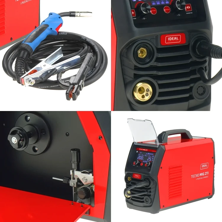 Ideal TECNO MIG 211 S-PULSE ALU SYNERGIC Multiprozess-Schweissgeraet - Collage