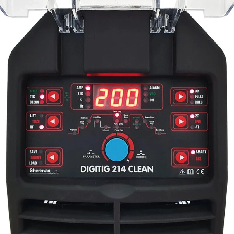 Sherman DIGITIG 214 CLEAN WIG DC - Bedienfeld