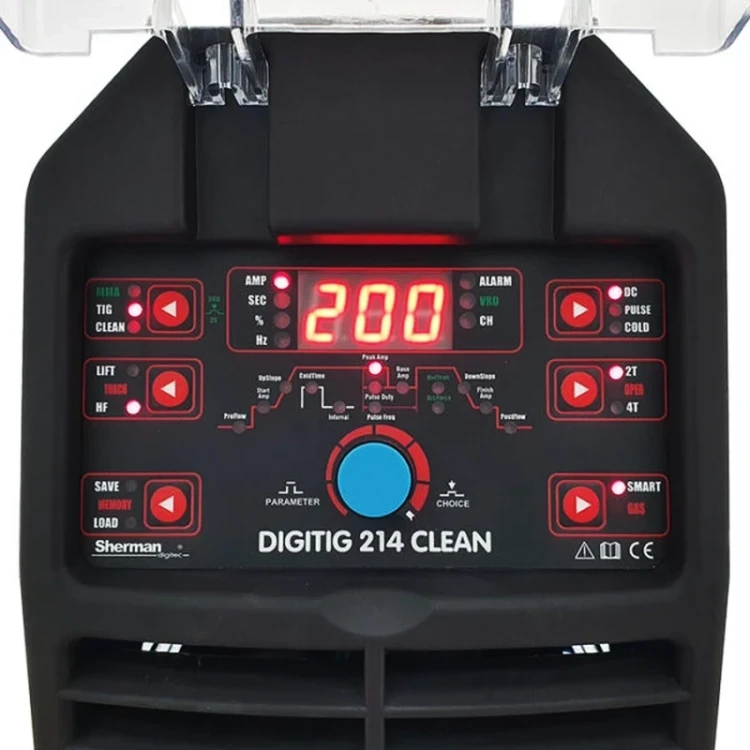 Sherman DIGITIG 214 CLEAN WIG DC - Bedienfeld