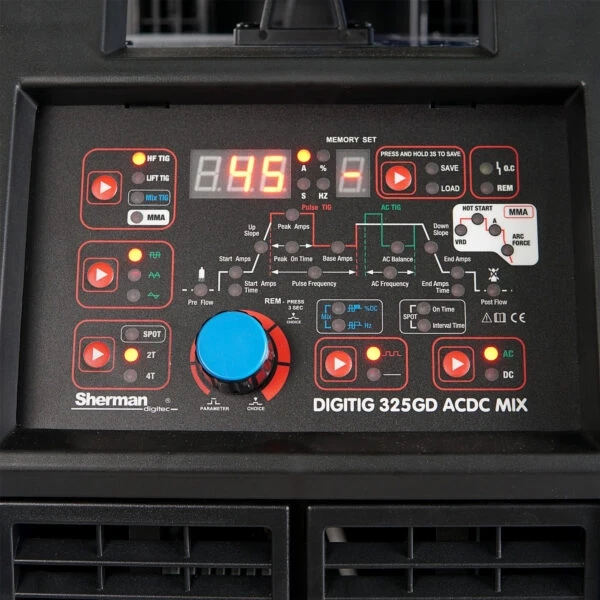 Sherman DIGITIG 325 GD AC/DC - Bedienfeld