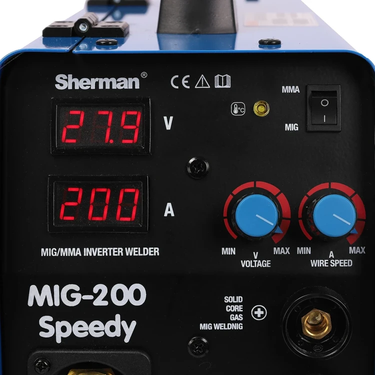 Sherman MIG 200 Speedy MIG/MAG - Bedienfeld
