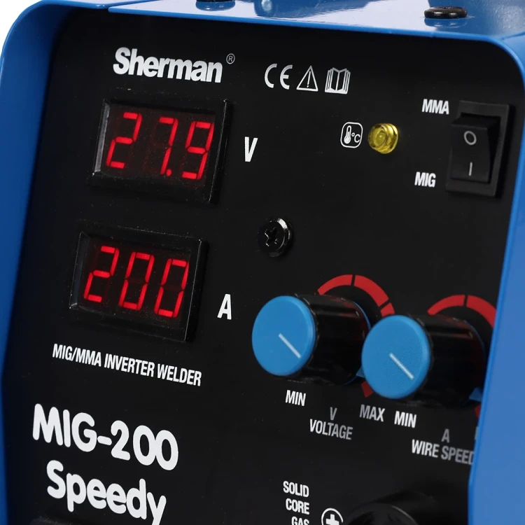 Sherman MIG 200 Speedy MIG/MAG - Bedienfeld