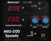 Sherman MIG 200 Speedy MIG/MAG - Bedienfeld