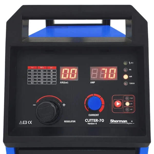 Sherman Cutter 70 HF Plasmaschneider - Bedienfeld