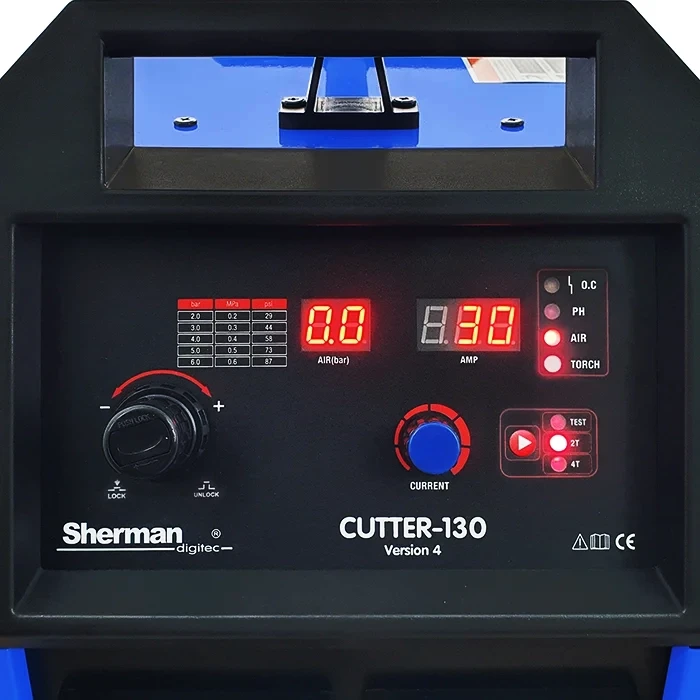 Sherman Cutter 130 HF Plasmaschneider - Bedienfeld