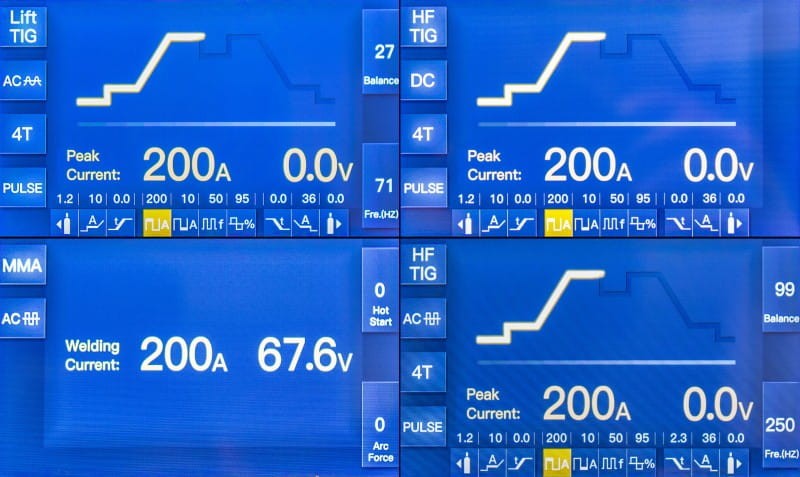 Spartus PROTIG 401PW WIG AC/DC - Display