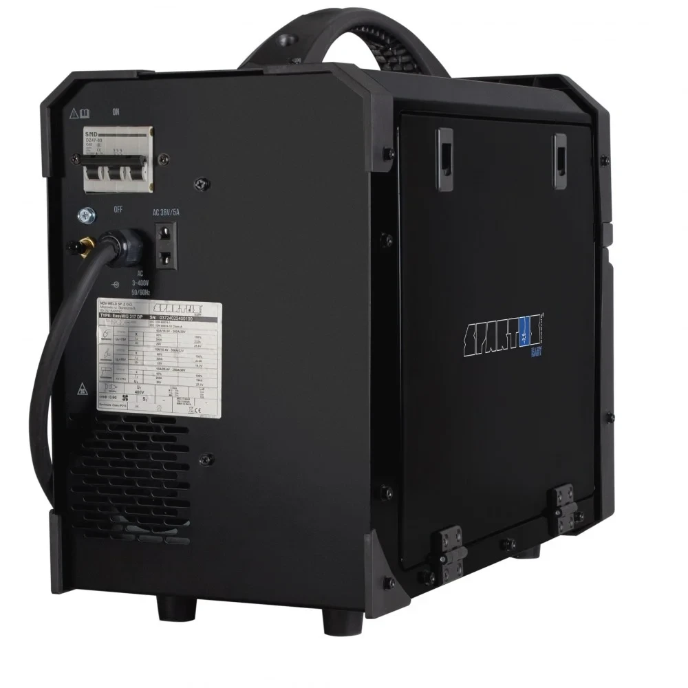 SPARTUS EasyMIG 317 Dual Pulse MIG/MAG - Rückseite des Geräts