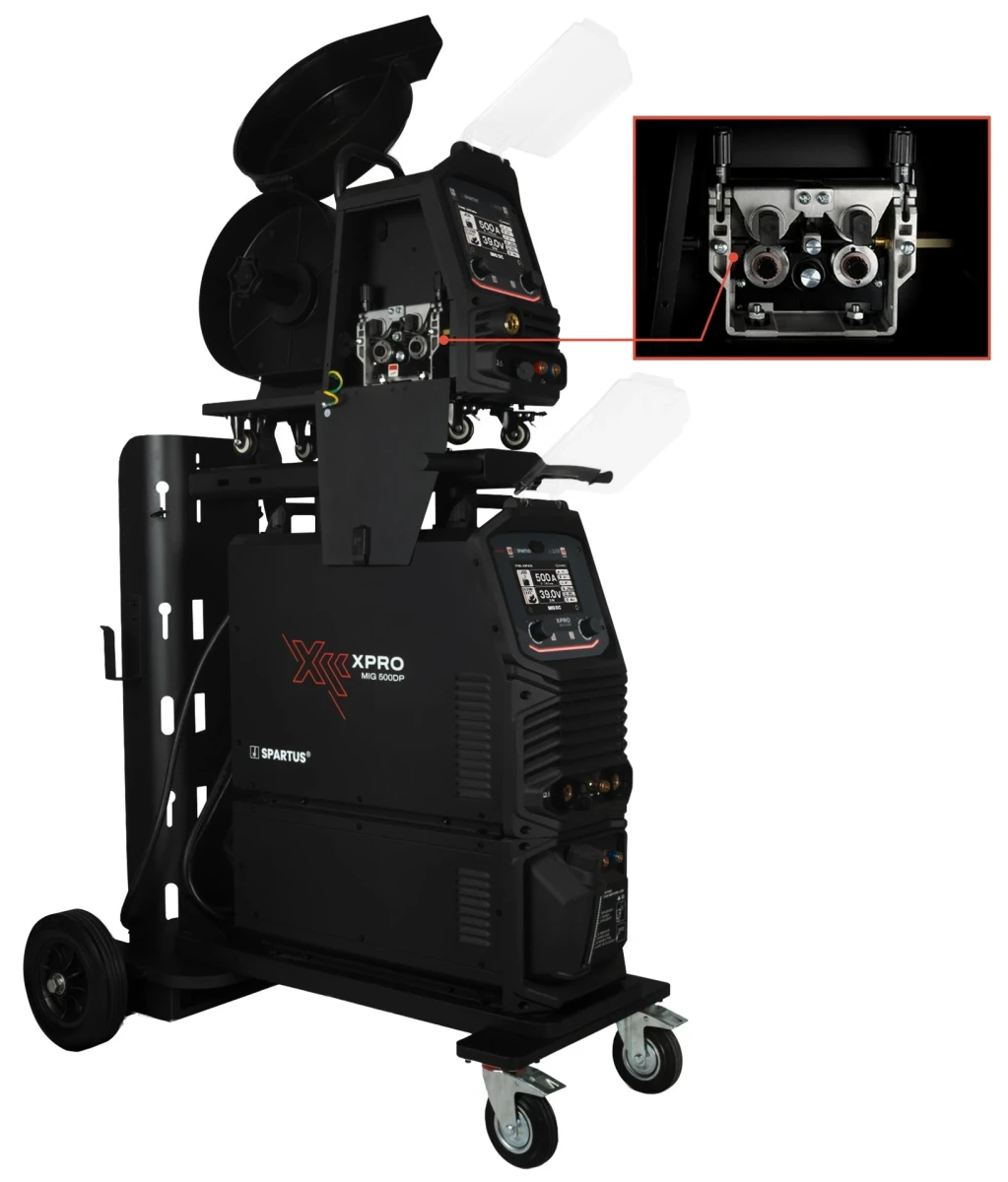 SPARTUS XPro MIG 500 Dual Pulse MIG/MAG - Frontblende