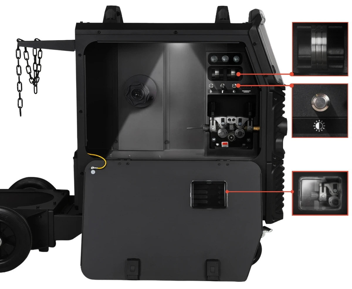 SPARTUS XPro MIG 300 MIG/MAG WIG DC E-Hand - Drahtvorschub