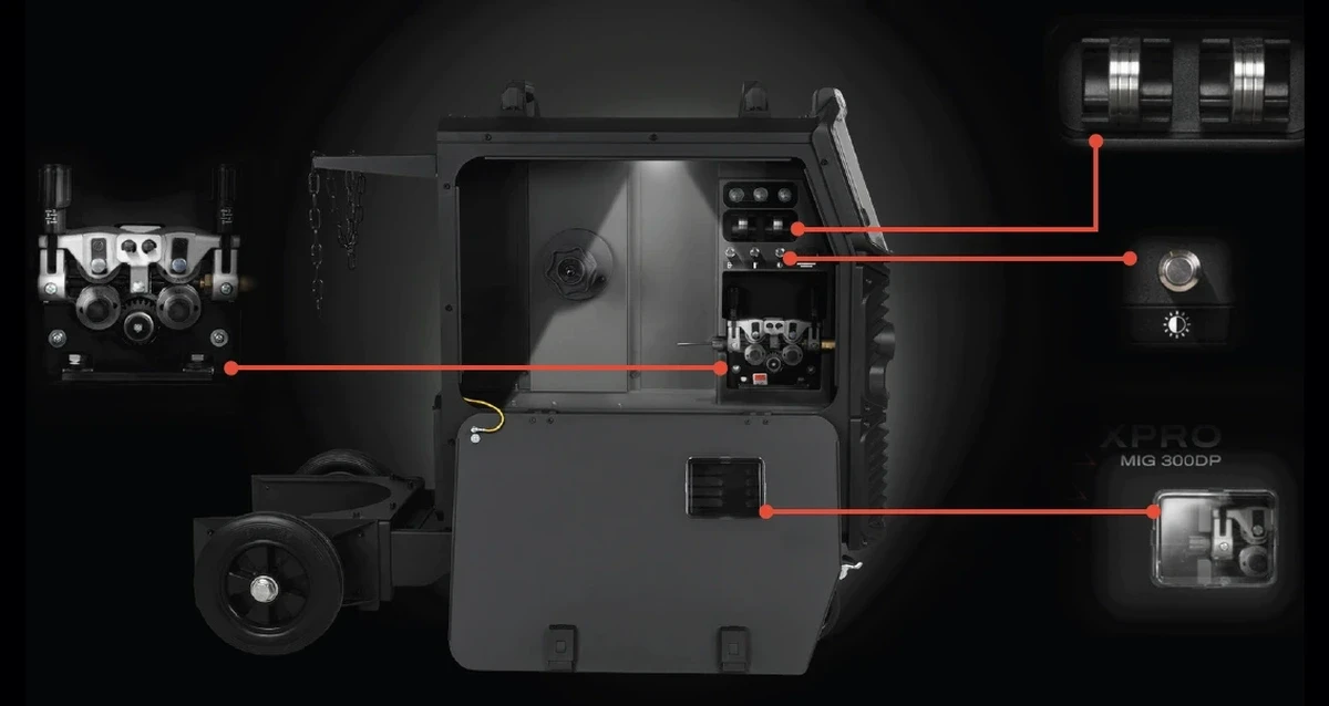 Spartus XPro MIG 300 Dual Pulse MIG/MAG - Drahtvorschub