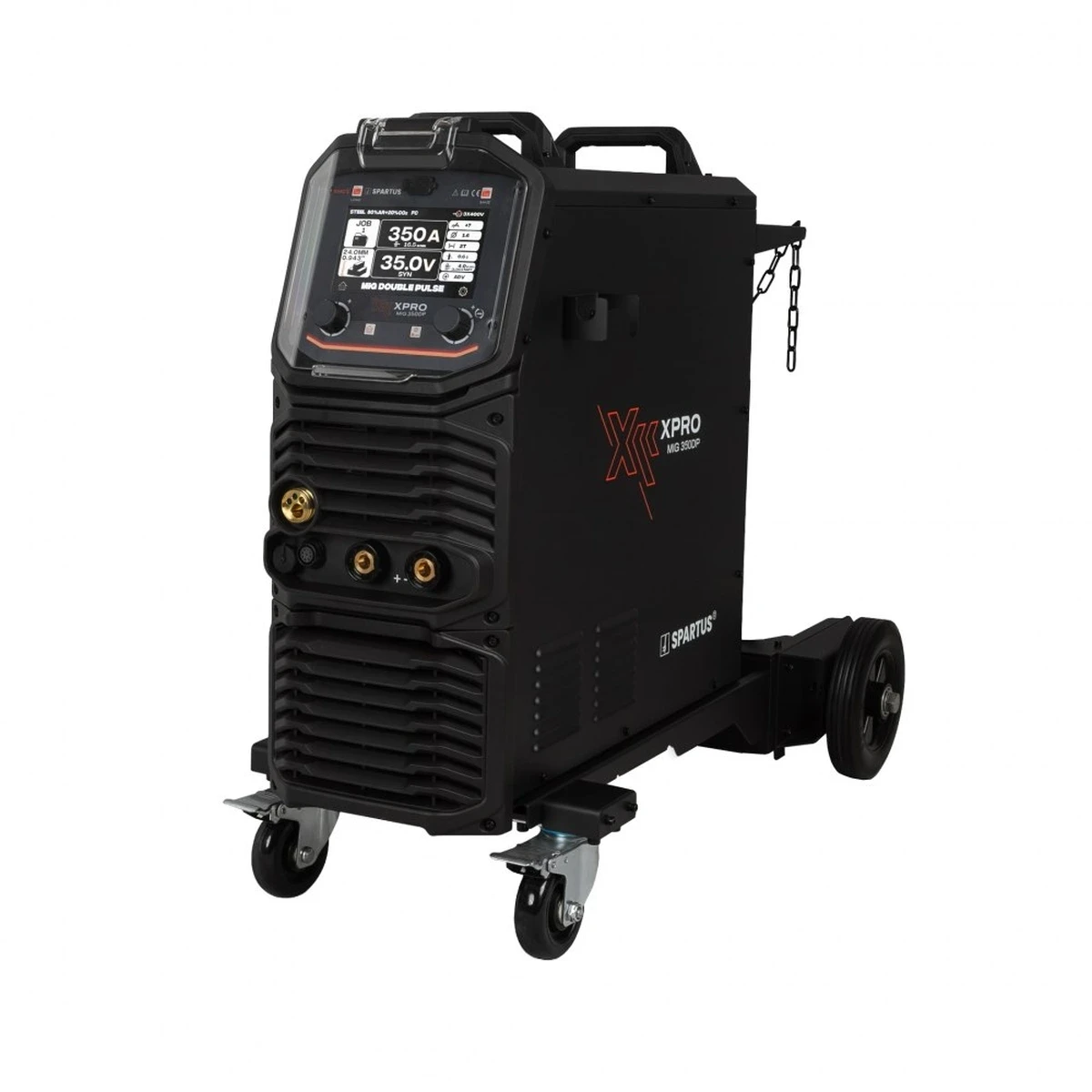 SPARTUS XPro MIG 350 Dual Pulse MIG/MAG - Frontblende