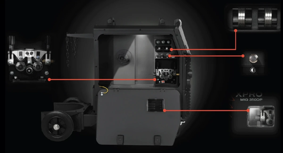SPARTUS XPro MIG 350 Dual Pulse MIG/MAG - Drahtvorschub