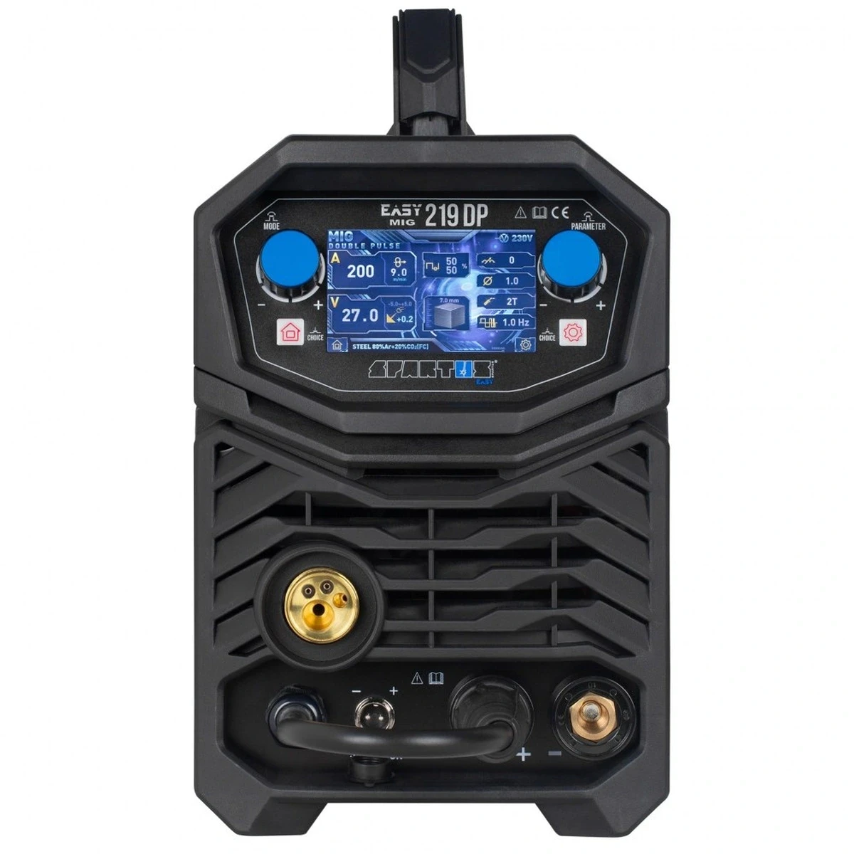SPARTUS EasyMIG 219 Dual Pulse MIG/MAG - Frontblende