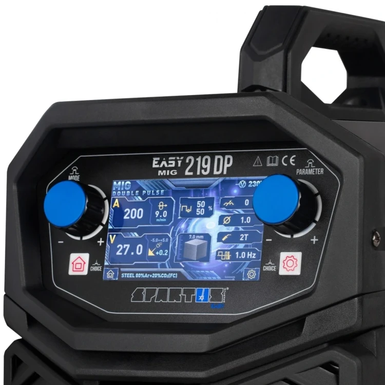 SPARTUS EasyMIG 219 Dual Pulse MIG/MAG - Bedienfeld