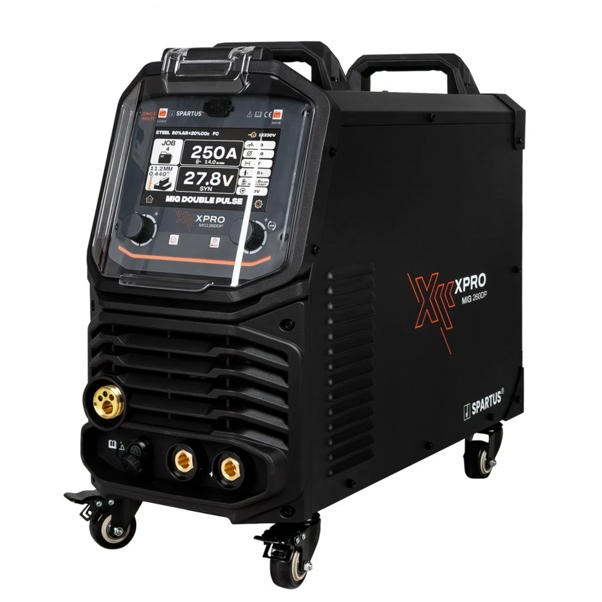 Spartus XPro MIG 260 Dual Pulse MIG/MAG - Frontblende