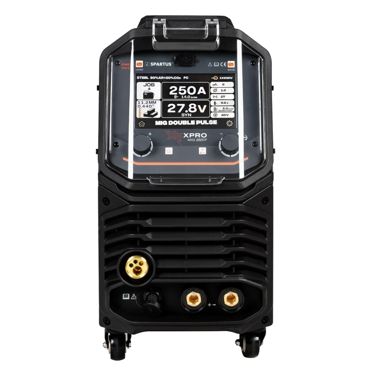 Spartus XPro MIG 260 Dual Pulse MIG/MAG - Frontblende