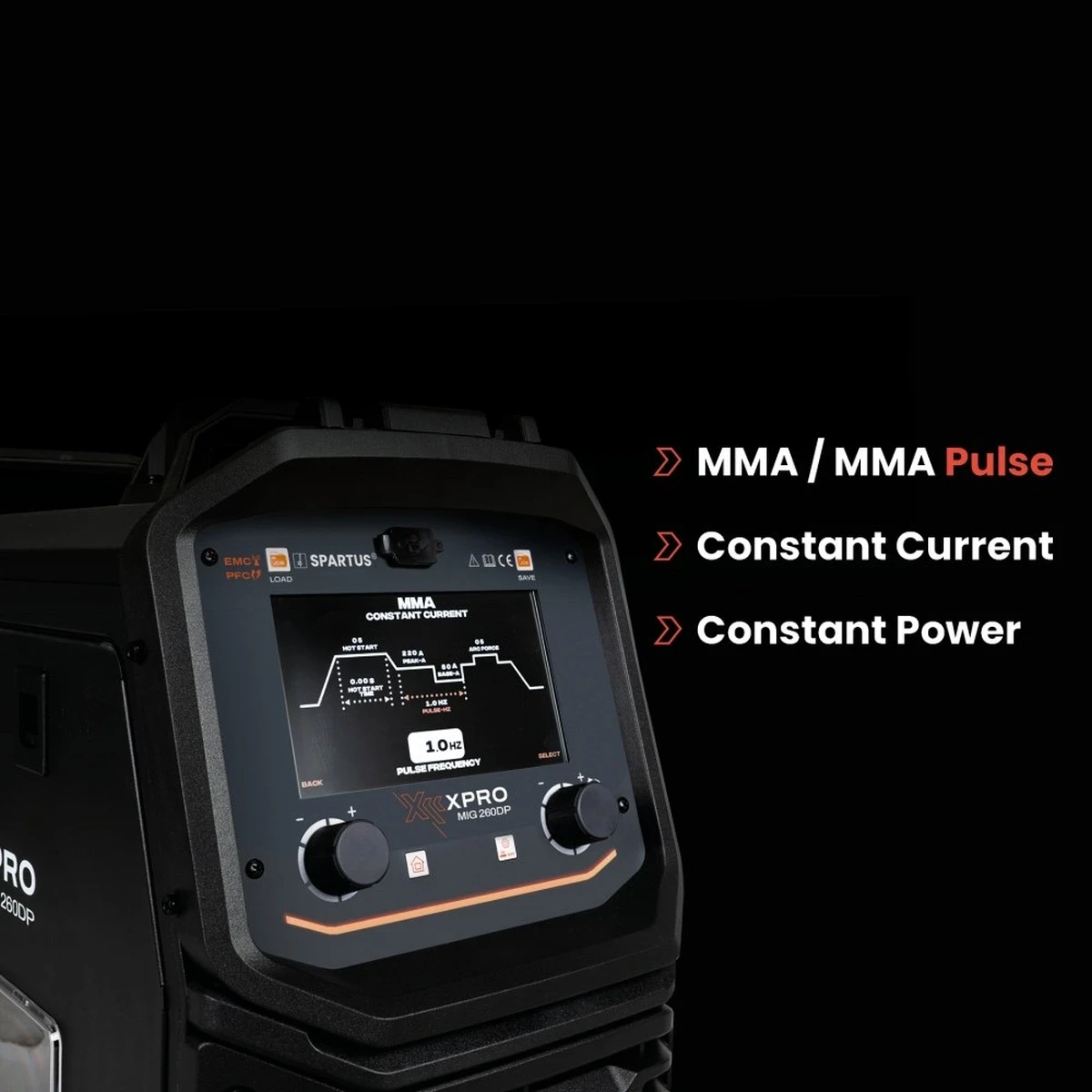 Spartus XPro MIG 260 Dual Pulse MIG/MAG - Funktionen