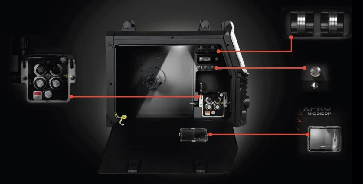 Spartus XPro MIG 260 Dual Pulse MIG/MAG - Drahtvorschub