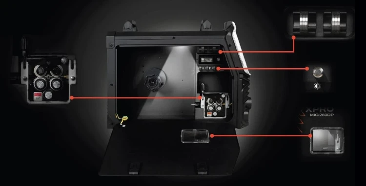 Spartus XPro MIG 260 Dual Pulse MIG/MAG - Drahtvorschub