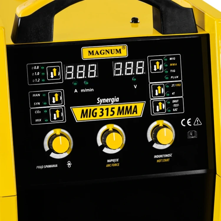 Magnum MIG 315 Synergia MIG/MAG - Bedienfeld
