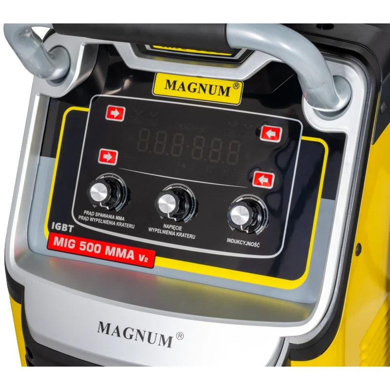 MAGNUM MIG 500 MMA V2 MIG/MAG & MMA - Bedienfeld
