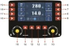 Magnum MIG 285 Dual Puls Synergia - Bedienfeld