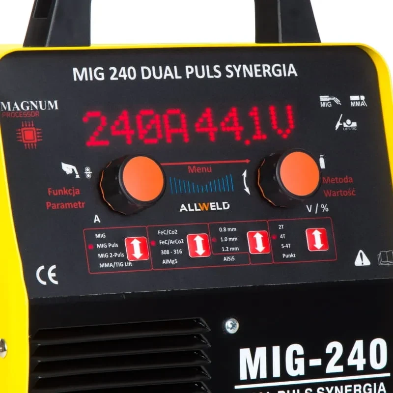Magnum MIG 240 Dual Puls Synergie - Bedienfeld