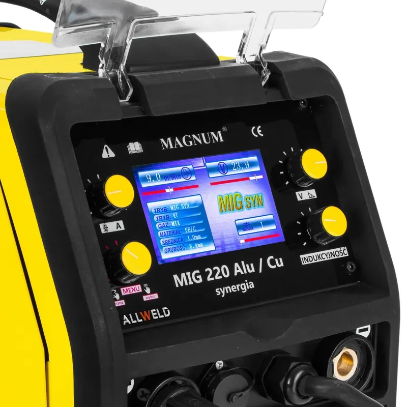 Magnum MIG 220 Alu/Cu Synergia - Bedienfeld