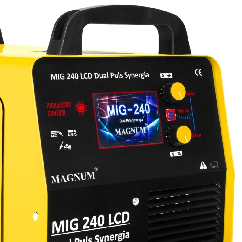 Magnum MIG 240 Dual Puls Synergia LCD - Bedienfeld