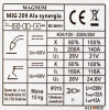 MAGNUM MIG 209 ALU SYNERGIA - Technische Daten