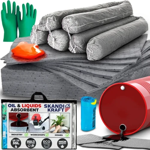 SKANDI KRAFT Universal-Bindemittel-Set mit Saugmatten, Saugschläuchen und Zubehör