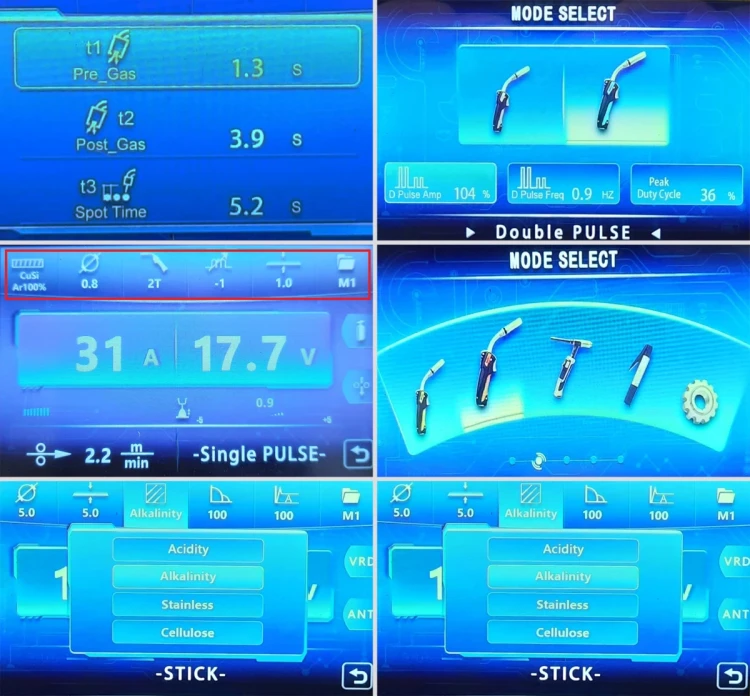 Magnum MIG 224 S-DP MIG/MAG - Display