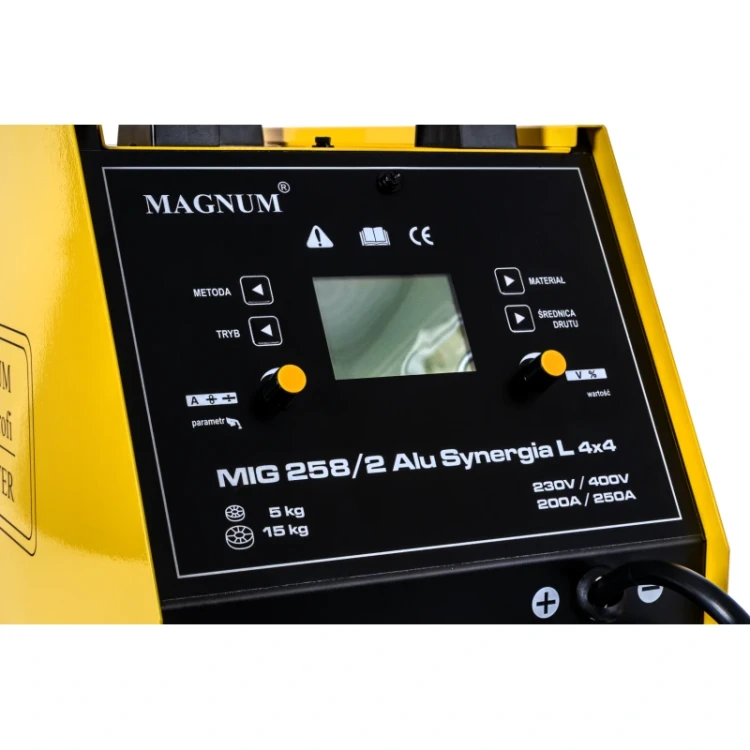 Magnum MIG 258/2 ALU SYNERGIA L 4X4 - Bedienfeld