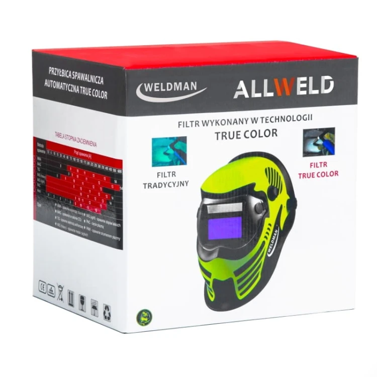 Automatik-Schweißhelm Weldman True Color Falcon Red